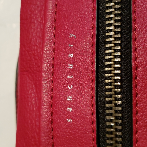 Sanctuary HERO New Leather Crossbody X-body Shoulder Handbag RED/Beet ๐HP๐ - Picture 9 of 13